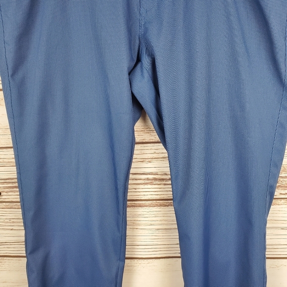 Bonobos Golf Mens 40x32 Slim Blue Houndstooth Tailored Flat Front Golf Pants - Picture 3 of 9